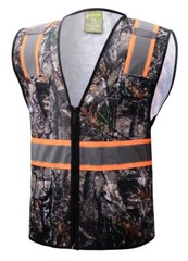 Camouflage Tree Two Tones Safety Vest ,With Multi-Pocket Tool
