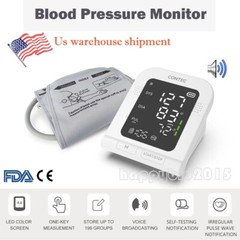 Full Automatic LCD Digital Upper Arm Blood Pressure Monitor with voice USA ship