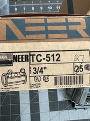 NOS 53-PACK LOT NEER TC-512 Set scew EMT Fitting connector Conduit 3/4″ coupling