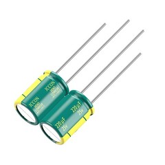 10-Pack 25V 220uF Quality Low ESR Electrolytic Capacitors 8x12mm 0.32×0.47in…