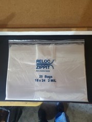 1.5×1.5 to 20×20 Clear Reloc Zippit Lock Seal Top Reclosable Zip-lock Bags 2Mil