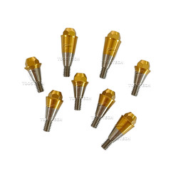 Straight multiunit abutment 0 degre made from grade 5 Eli titanium Fits Den-tium