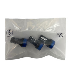 ABB CL-523L Pilot Light Blue Type C 230 VAC, Panel Mount Package of 3