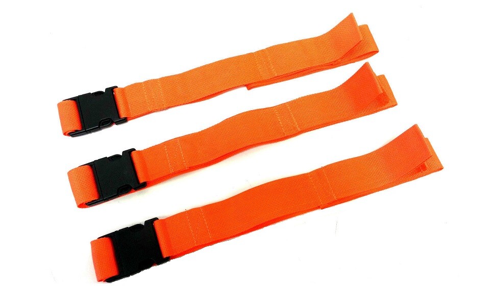 Spine Board Straps – Disposable Backboard Straps Pack of 3 – Orange