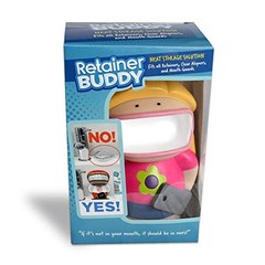 Retainer Buddy Girl Power – Sanitary Orthodontic 6 Inch (Pack of 1), clear