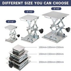 Lift Table Lab Stand Lifter, Scissor Lifting Jack Platform 8″X 8″, Stainless …