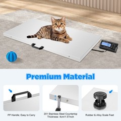 500kg Digital Livestock Weight Vet Scale w/LCD Display For Dog Hog Pig Sheep