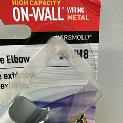 Legrand BWH8 Wiremold Metal Raceway 90-Degree Outside Elbow White Wire mold Brac