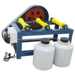 220V 550W Horizontal Drum Small Lab Ball Mill Enamel Grinding Glaze Quartz Sand