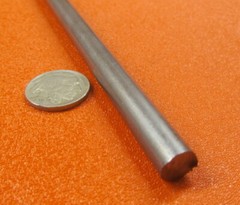 12L14 Steel Unpolished Rod Round Bar, 3/8″ Dia x 5 Foot length. 3 Units, 15 Ft