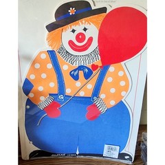 1989 Clown Shapes ETC Creative Writing Book 10 Jumbo Sheets Art Paper NOS