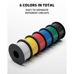 18AWG Silicone Stranded Copper Wire Kit 30ft Each Color Tinned Flex 600V New