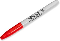 Permanent Markers, Fine Tip, Red, 36 Count – Marks on Paper, Plastic, Metal,