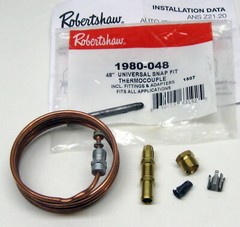 Robertshaw Thermocouple 48″ 1980-048 Snap Fit Universal (51-1457)