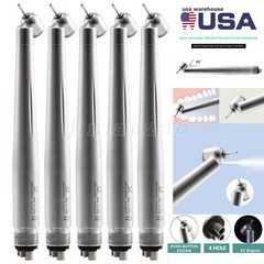 5 NSK PANA MAX Type Dental 45 Degree Surgical Handpiece High Speed Turbine 4Hole