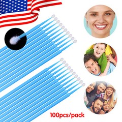 Blue Microbrush Micro Brush Applicator Tips 2.5mm Dental