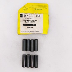 (QTY : 8) Holo Krome 1/2″ X 1-1/2″ Standard Dowel Pins Black Lustre Alloy Steel