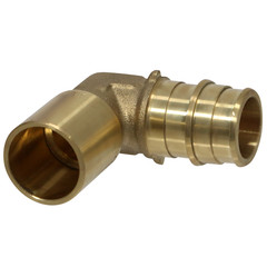 25 Pcs. 3/4″ Pex A Male Sweat Elbow, 3/4″ Expansion Male Sweat Elbow 30-1-2=25