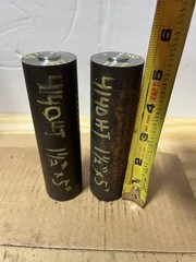 4140 Hot Rolled Steel Bar Round Stock Heat Treated 1 1/2” OD x ~ 5” Lot of 2