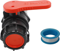 IBC Tote Valve, 2.95″ Coarse Thread IBC Tote Adapter, 75mm NPT DN50 Heavy Duty T