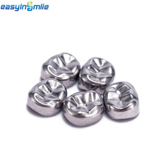 Dental Preformed Metal Crown Stainless Steel Temporary DUL2-DUL7 EUR2-EUR7 5PCS