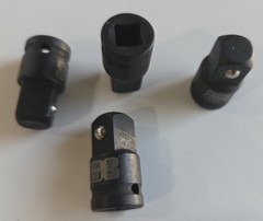 MTO 4-Piece 1/4″ Female to 3/8″ Male Impact Socket Adapter Set, BRAND NEW