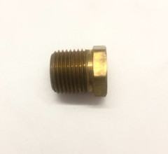 Brass Hex Reducer Bushing 1/2” MPT to 1/8” FPT (like 209P-8-2)