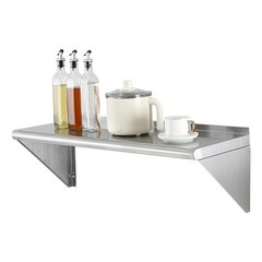 Uimoso 36″ x 12″ Stainless Steel Wall Mounted Shelf Kitchen Restaurant Shelving