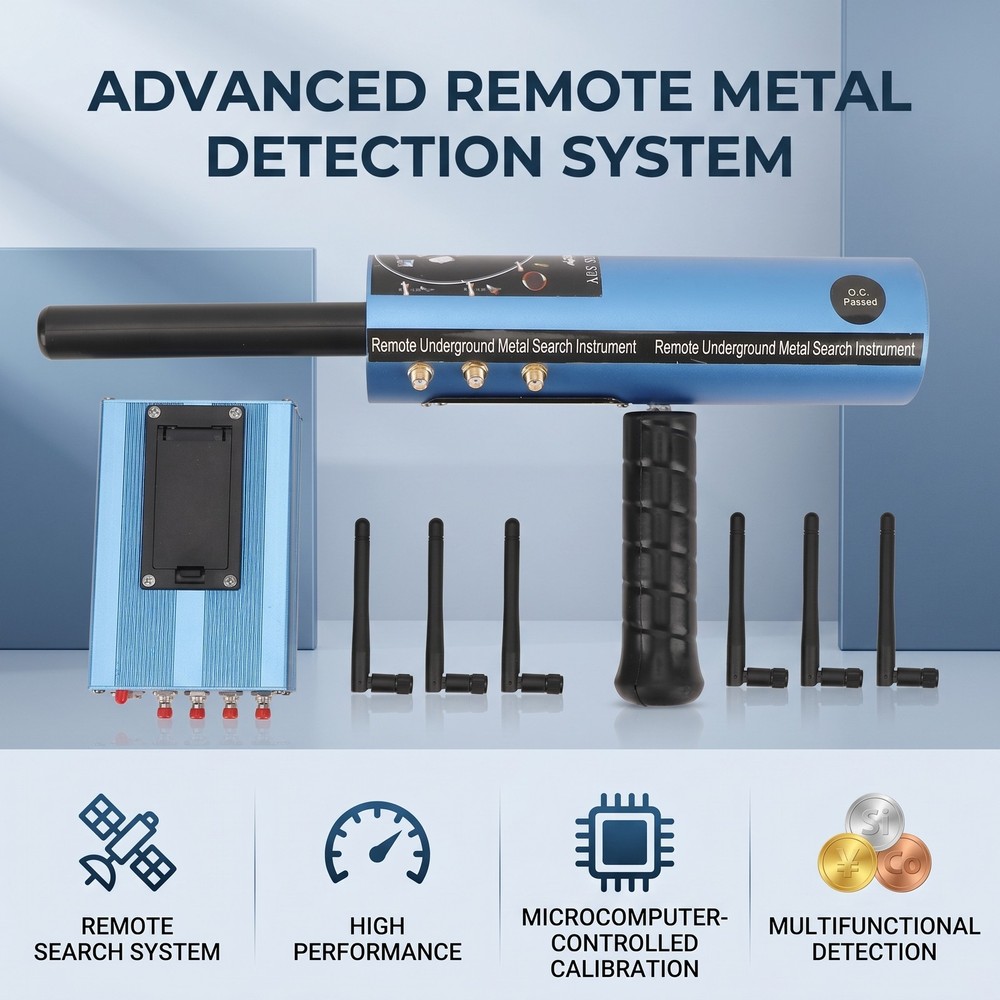 Metal Detector 30m Depth 1200m Range Handheld Metal Finder Gold Silver Detector