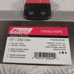 Wal-board Blue Steel Drywall Taping Knife Blade 10″ & 12″ 2 Pack NEW