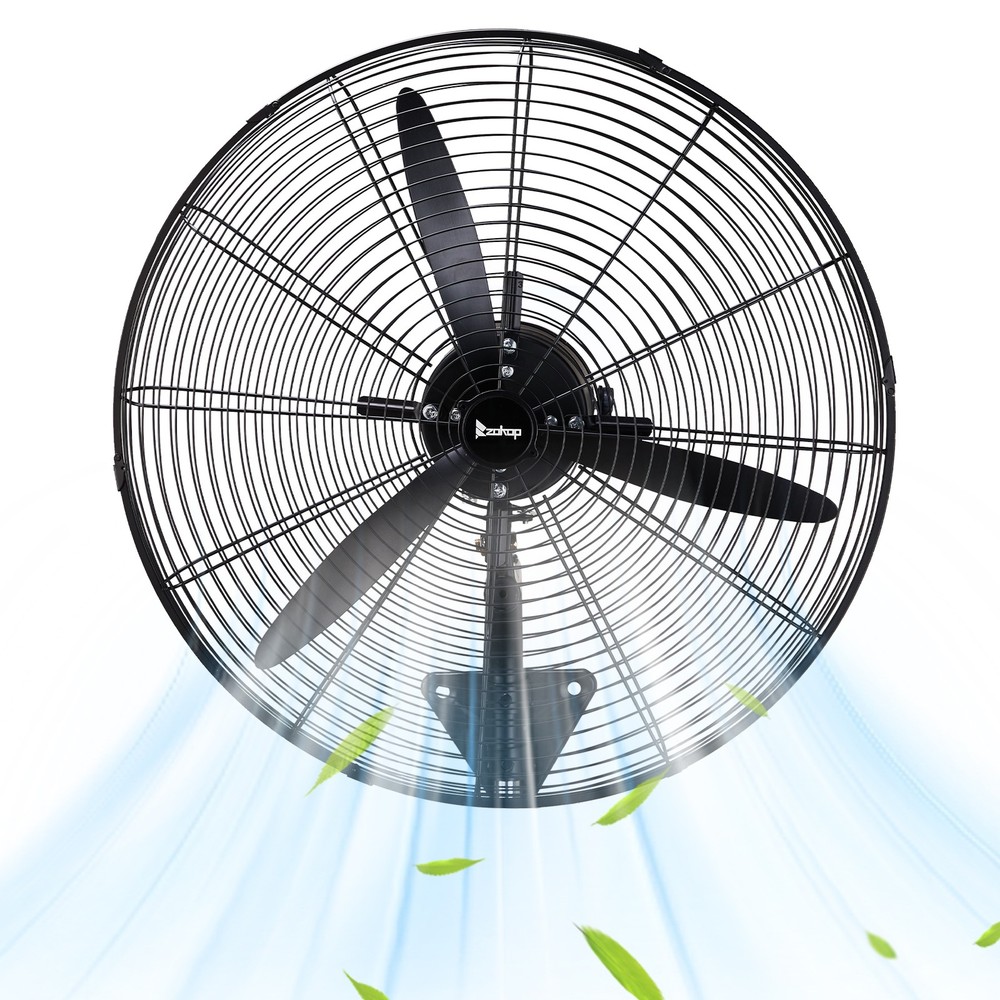 20” High Velocity Oscillating Wall Mount Fan For Commercial, Industrial 4 Speed