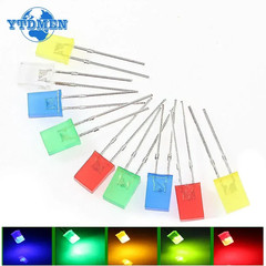 100Pcs/Lot Square 2*5*7Mm LED Diode 2X5X7Mm 5 Colors Red Yellow Green Blue White