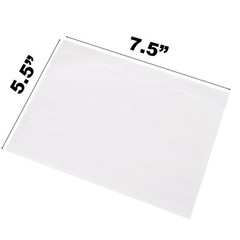 100-1000 7.5 x 5.5 Clear Packing Pouches List Invoice Shipping Envelope Adhesive