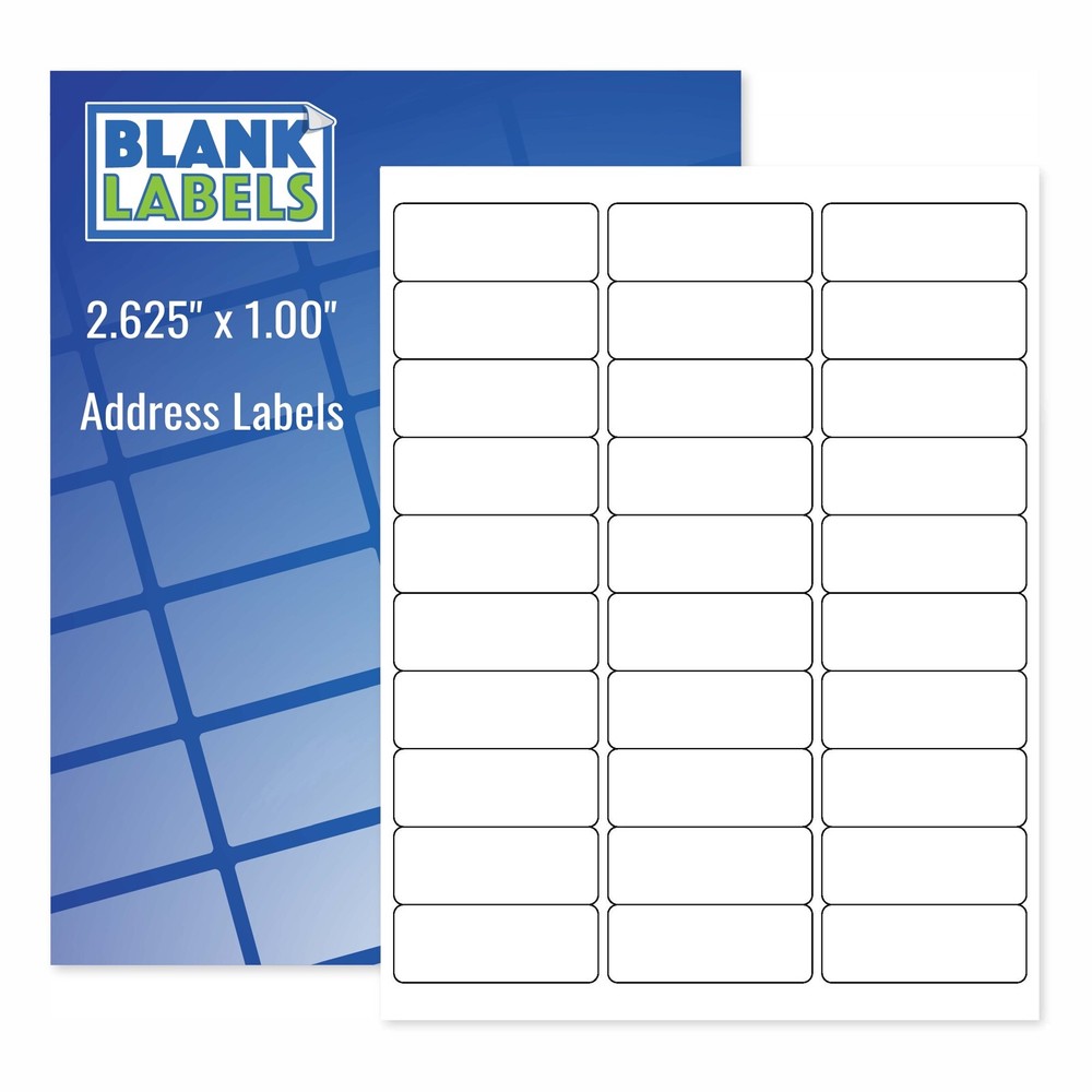 30000 Economy Address Labels Laser Ink Jet Compatible Word Sizes. 1000 Sheets!