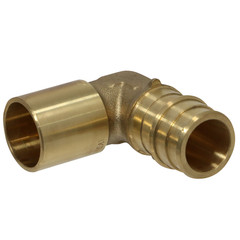 25 Pcs. 3/4″ Pex A Male Sweat Elbow, 3/4″ Expansion Male Sweat Elbow 30-1-2=25