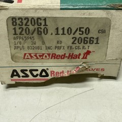 ASCO 8320G001AC120/60,110/50D / 8320G001AC1206011050D (NEW IN BOX)