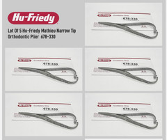 LOT OF 5 HU FRIEDY Mathieu Narrow Tip Orthodontic Plier | 678-330