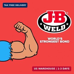J-B Weld SteelStik, 1 Hour Cure, Steel Reinforced Epoxy Putty Stick – 2 Pack, Da