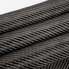 20″ x 150cm Real Carbon Fiber Fabric Cloth Roll 3k 200gsm 2×2 Twill Weave Black