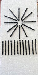 IRWIN 24PC #20 X 2″ USA DOUBLE END DRILL BITS 135 DEGEE S/P BLACK