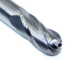 30164 Kyocera SGS 1/2″ Carbide 4 Flute End Mill Ball .500″ Diameter 1.00″ Flute