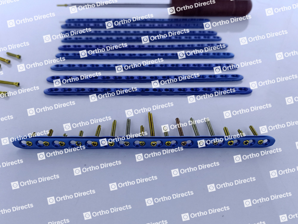 LCP Narrow Locking Plates 4-16 Holes W/ Screws 78 Pcs Surgical Set Tianium Grade