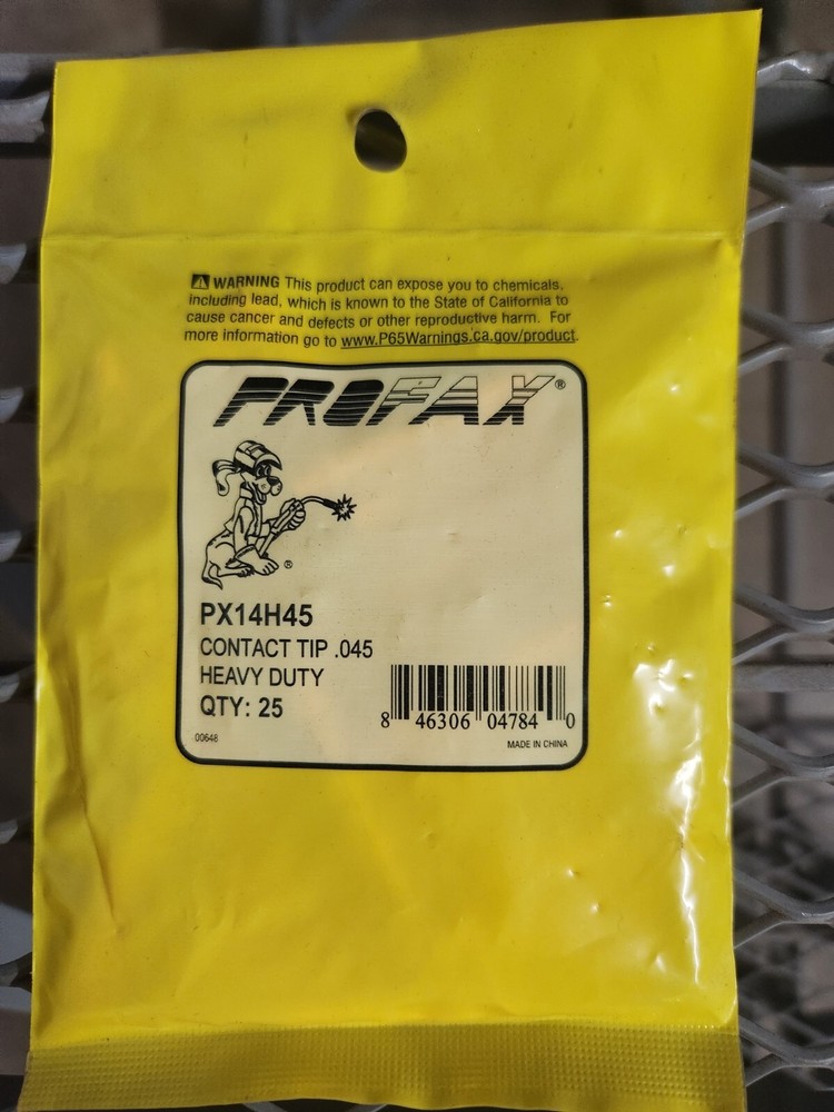 PROFAX PX14H45 CONTACT TIP HD .045 (KP14H45), 25 PACK