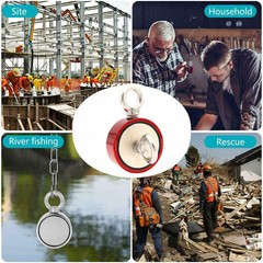 Fishing Magnet Kit Up To 2000lbs Pull Force Super Strong Neodymium +33ft Rope