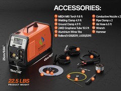 HITBOX 200APro Double Pulse MIG Welder 3IN1 Aluminum MIG TIG MMA Welding Machine