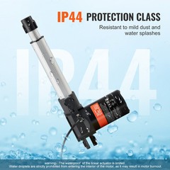 Linear Actuator 12V 6Inch Heavy Duty 1320lbs/6000N 0.19″/s IP44 Protection