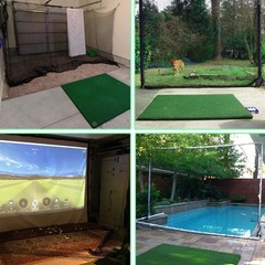 IUZEAI Golf Practice Net – Heavy Duty Nylon Netting, 10x10ft/10x15ft/10x20ft