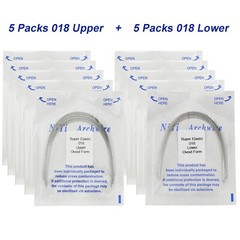100Pcs Dental Orthodontic Arch Wire NiTi Stainless Steel Ovoid Round Rectangular