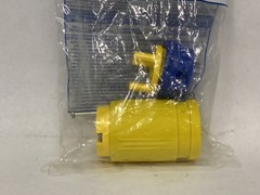 NEW Ericson Perma-Link 15A 125V 2 Pole 3 Wire 1 Phase Straight Connector 1610-C