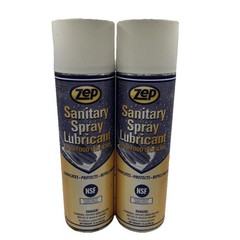 (2) Zep Sanitary Spray Lubricant Food Industry Protects & Repels Water 15oz